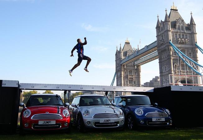 Mini Celebrates London Olympics by Having Long Jumper Leap Over Special Edition Mini