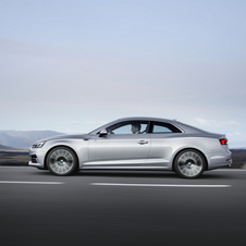 The new A5 Coupe has wider axles, a longer wheelbase, but it is still up to 60kg lighter than its predecessor