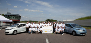 Mit Renaults Schnelllader, kann die Batterie in 30 Minuten zu 80 Prozent geladen werden.
