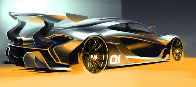 Vorschau des McLaren P1 GTR Design-Konzepts