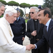 The cars were presented by Renault CEO Carlos Ghosn