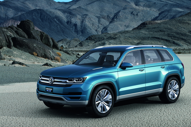 Volkswagen showed the Crossblue concept as larger, cheaper SUV