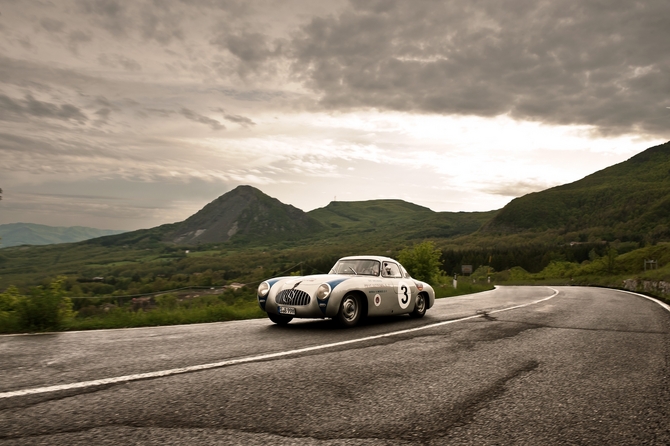 The cars from the Mercedes-Benz Historic Center