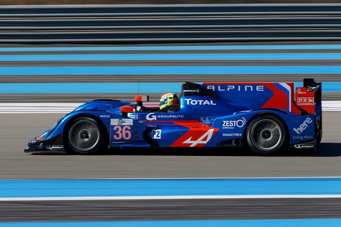 O carro da Alpine foi o mais rápido nos testes de pré-temporada no circuito de Paul Ricard