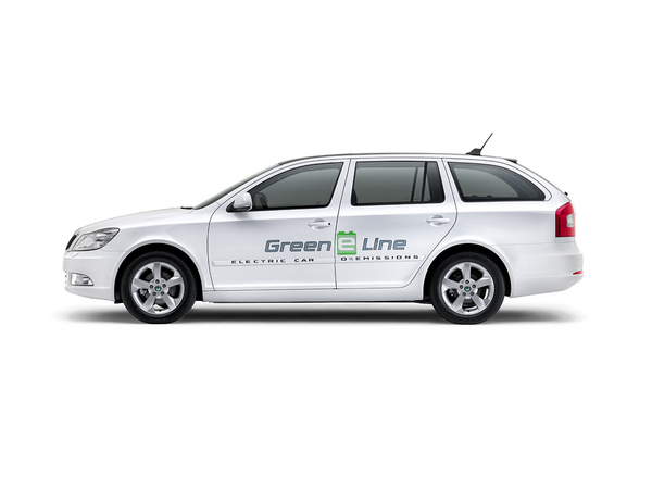 Electric Skoda Octavia Green E Line Testing in Czech Republic