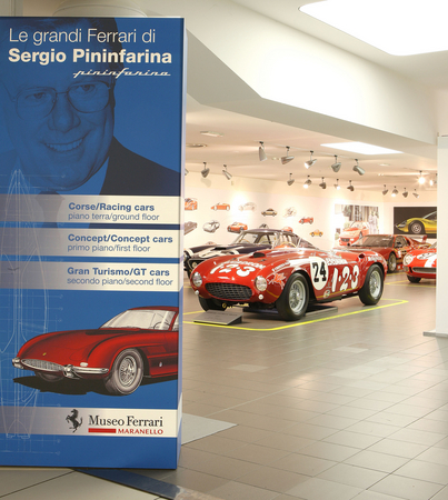 A Ferrari tem uma exposição dedicada ao designer italiano no seu museu