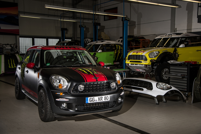 Le Team X-raid s'appuie sur la MINI Countryman et sur les accessoires d'origine MINI. 