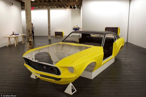 The Life Size 1969 Mustang Made From Paper