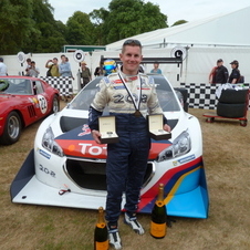 The car won at the Pikes Peak International Hill Climb two weeks ago