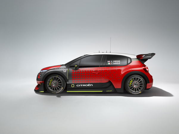 O novo C3 WRC para a temporada de 2017 tem um design mais curvilíneo e muscular do que o seu antecessor DS3 WRC