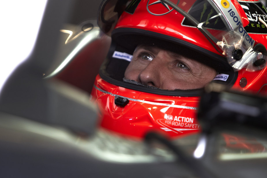 Schumacher war bisher schnell unterwegs, konnte aber nur zweimal das Rennen zu ende fahren.