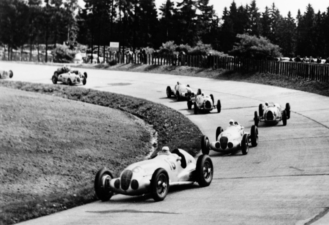 The car won the grand prix at the Nürburgring