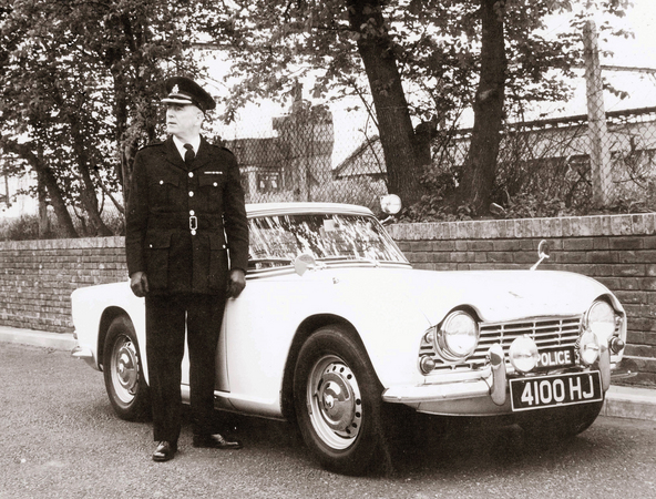 Triumph TR4 Police Car