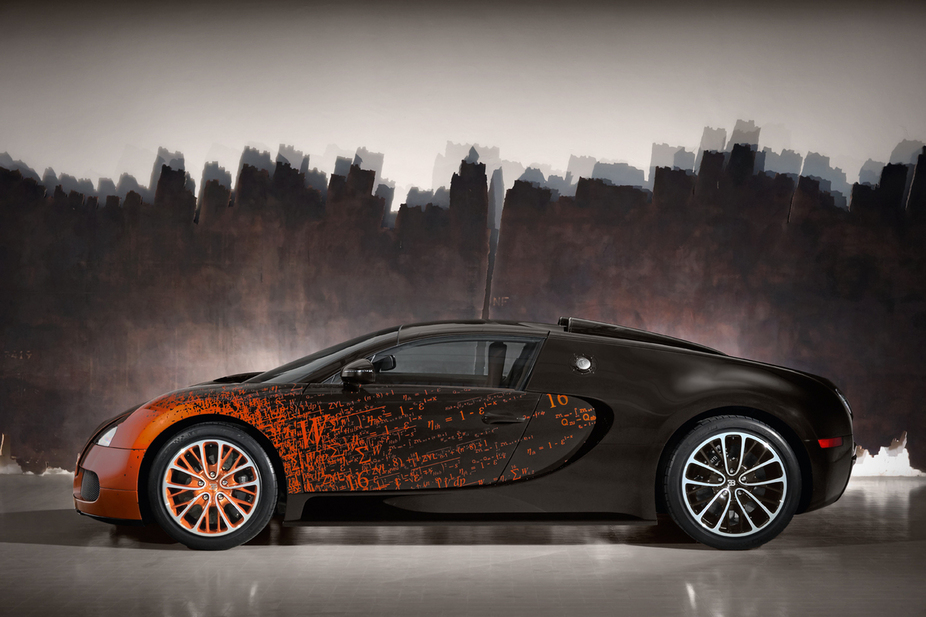  Bugatti hat sich mit dem Künstler Bernar Venet zusammengetan...