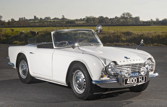 Triumph TR4 Police Car