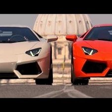 Lamborghini Aventador LP700-4 on the streets of Rome HD