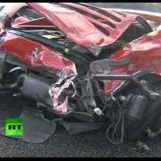 Ferrari Graveyard: Video of 14 luxury sport cars pile-up in Japan