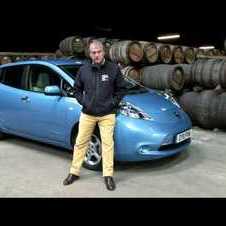 Nissan Leaf at the Isle of Islay Whisky Distillery